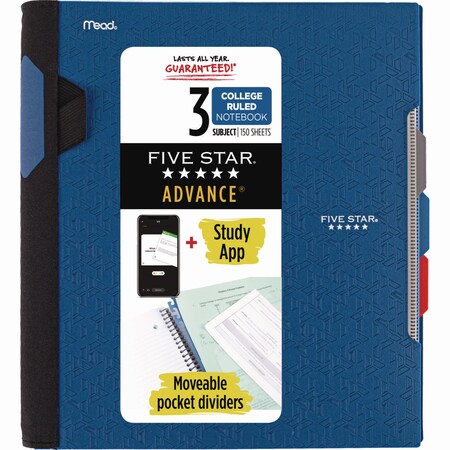 Five Star 11" x 8.5" College Rule Notebook, 150 Pg 08090